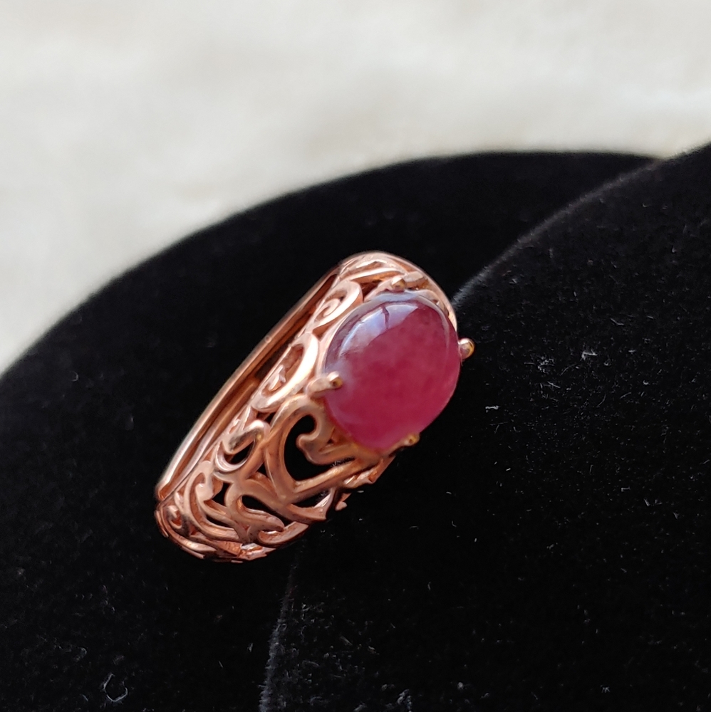 Rose Gold Plated Ruby